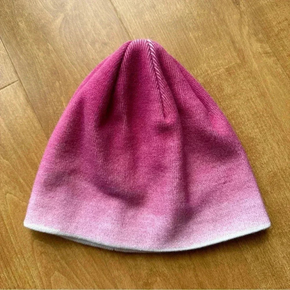 Columbia Pink and White Ombré Beanie Winter Hat, One Size - Picture 3 of 15